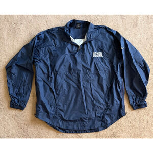 Vintage Nike UConn Huskies Jacket Mens Lined Navy Windbreaker Nike Team 90s L
